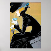  Art Nouveau, Lady Drink Marco Polo Tea Poster (Voorkant)