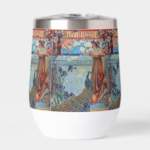 Art nouveau lady en peace ock (Voorkant)