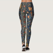 Art Nouveau Lady Flowers All Over Print Leggings (Achterkant)