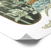  Art Nouveau Lady | Gepersonaliseerd Poster (Hoek)