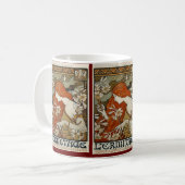 Art Nouveau Lady & Lilies Mok (Voorkant links)