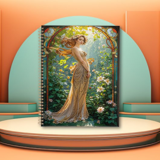 Art Nouveau Lady of the Lilies Planner