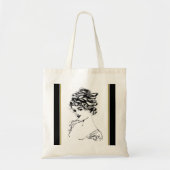 Art Nouveau Lady Small Canvas tas (Voorkant)