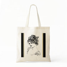 Art Nouveau Lady Small Canvas tas