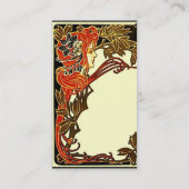 Art Nouveau Lady Visitekaartje (Achterkant)