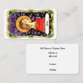 Art Nouveau Lady Visitekaartje (Voorkant / Achterkant)