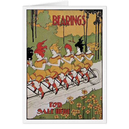 Art Nouveau, lagers Tandem Fiets (Voorkant)