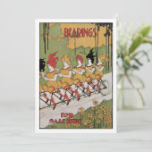 Art Nouveau, lagers Tandem Fiets (Staand voorkant)