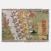 Art Nouveau, lagers Tandem Fiets Deken (Voorkant)