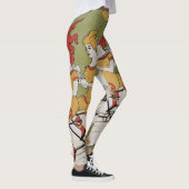  Art Nouveau, lagers Tandem Fiets Leggings (Rechts)