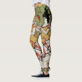  Art Nouveau, lagers Tandem Fiets Leggings (Links)