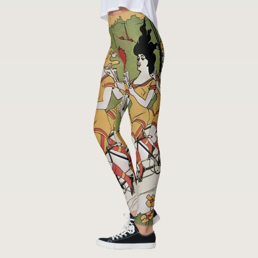  Art Nouveau, lagers Tandem Fiets Leggings (Links)