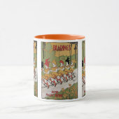 Art Nouveau, lagers Tandem Fiets Mok (Midden)