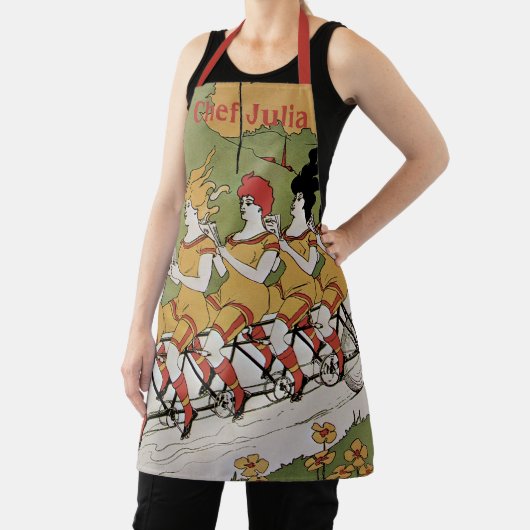  Art Nouveau, lagers Tandem Fiets Schort (Insitu)