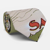  Art Nouveau, lagers Tandem Fiets Stropdas (Opgerold)