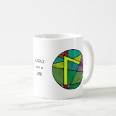 Art Nouveau Laguz Rune Mok - LIFE! (Voorkant rechts)