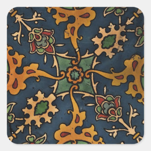 Art Nouveau l'Art Arabic Vierkante Sticker