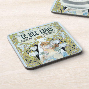 Art Nouveau Le Bec Liais, Privat Livemont uit het  Bier Onderzetter