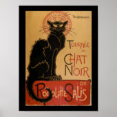 Art Nouveau Le Chat  Cat Poster (Voorkant)