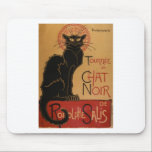 Art Nouveau Le Chat Noir Black Cat Muismat<br><div class="desc">Art NouveauNet Le Chat Noir Black Cat Theophile Alexandre Steinlen retro, , art, nouveau, art nouveau, nostalgie, nostalgisch, belle epoque, chat, noir, zwart, katten, frans, lithografen</div>