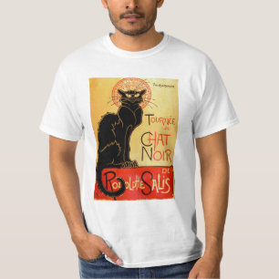 Art Nouveau Le Chat Noir Black Cat T-shirt
