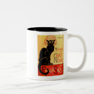  Art Nouveau Le Chat Noir Black Cat Theophi Tweekleurige Koffiemok