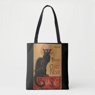  Art Nouveau Le Chat Noir Black Cat Tote Bag