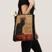  Art Nouveau Le Chat Noir Black Cat Tote Bag (Dichtbij)