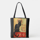  Art Nouveau Le Chat Noir Black Cat Tote Bag (Achterkant)