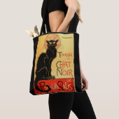  Art Nouveau Le Chat Noir Black Cat Tote Bag (Dichtbij)