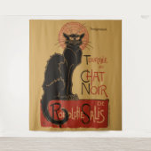  Art Nouveau Le Chat Noir Black Cat Wandkleed (Voorkant)