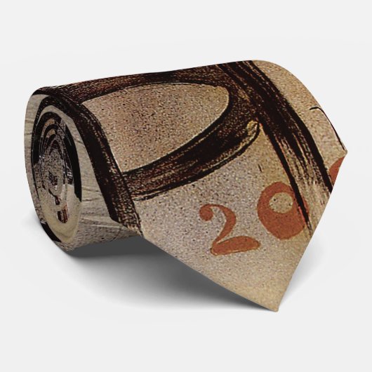 Art Nouveau Le Grillon, man die bier drinkt Stropdas (Opgerold)