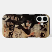 Art Nouveau Le Grillon uit het verleden, man die b Case-Mate iPhone Case (Achterkant (horizontaal))