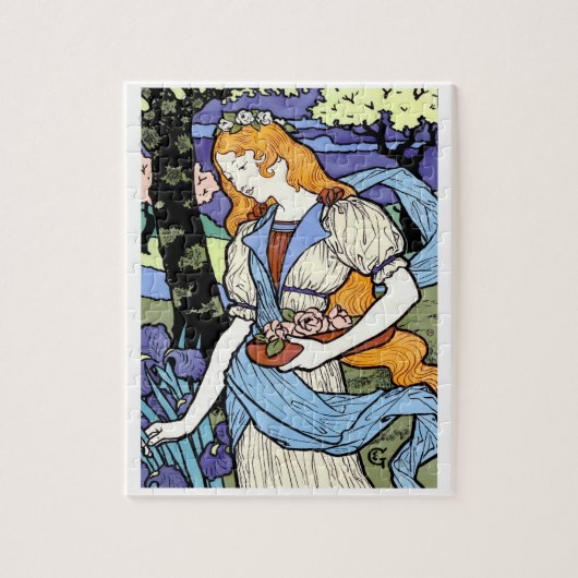 Art Nouveau Legpuzzel (Verticaal)