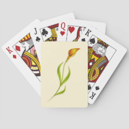 Art Nouveau Lelie Pokerkaarten