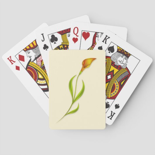 Art Nouveau Lelie Pokerkaarten (Achterkant)