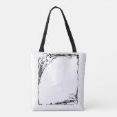 Art nouveau lelie tote bag (Achterkant)