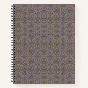 Art Nouveau Lelie Wingerd Bronzen Notitieboek