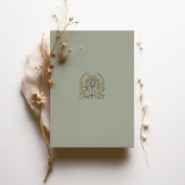 Art Nouveau Lelies bruiloft Kaart