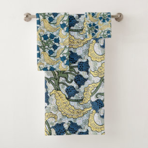 Art Nouveau lelietje-van-dalen bloem Verneuil Bad Handdoek