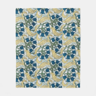 Art Nouveau lelietje-van-dalen bloem Verneuil Fleece Deken