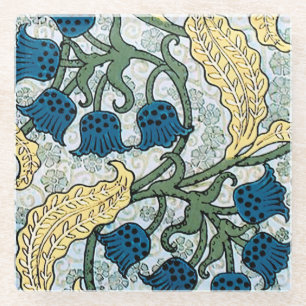 Art Nouveau lelietje-van-dalen bloem Verneuil Glazen Onderzetter