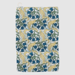 Art Nouveau lelietje-van-dalen bloem Verneuil Golfhanddoek