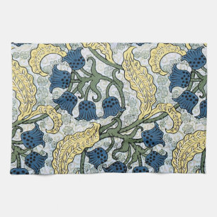 Art Nouveau lelietje-van-dalen bloem Verneuil Theedoek
