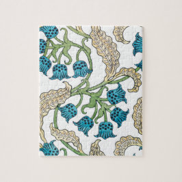 Art nouveau lelietje-van-dalen bloempatroon 2 legpuzzel