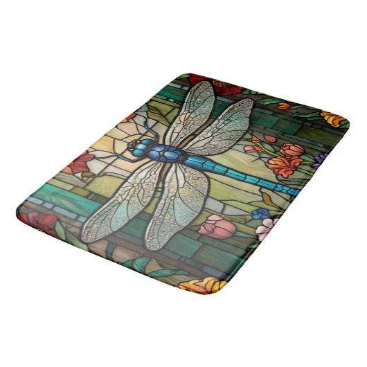 art nouveau libel boho chic badmat (Gekanteld)