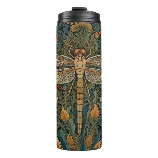 art nouveau libel boho chic thermosbeker (Voorkant)