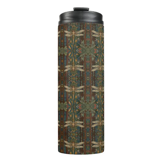  art nouveau libel boho chic thermosbeker (Voorkant)