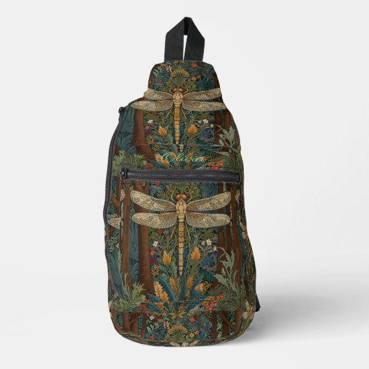 art nouveau libel boho monogram sling bag (Voorkant)