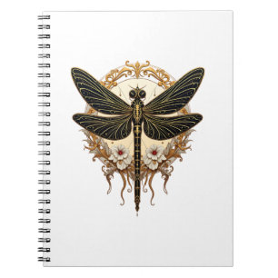 Art Nouveau Libelle Elegante Steampunk Notitieboek